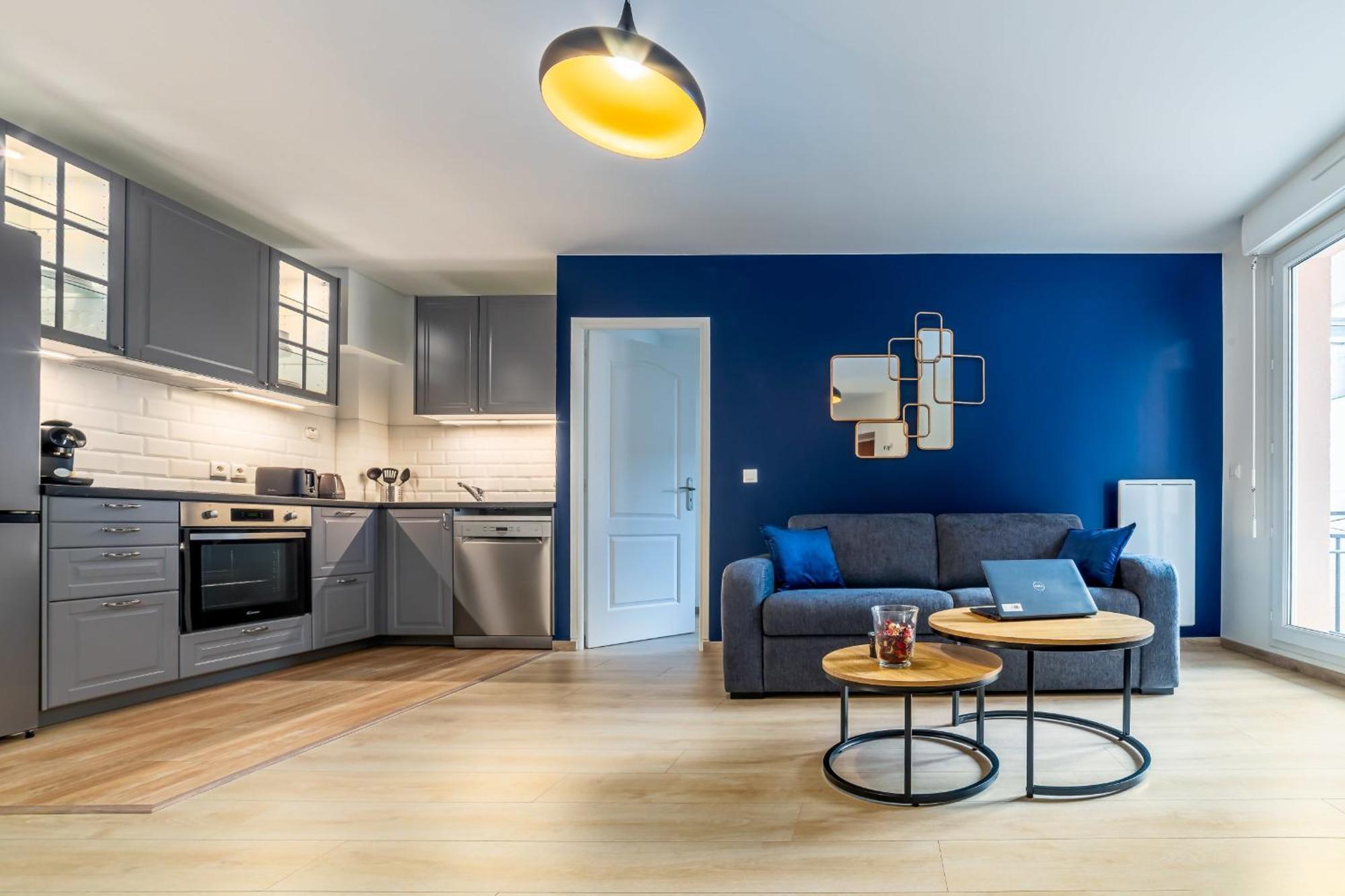 Appartement L'Ilot Bleu Paradis Мелён Экстерьер фото