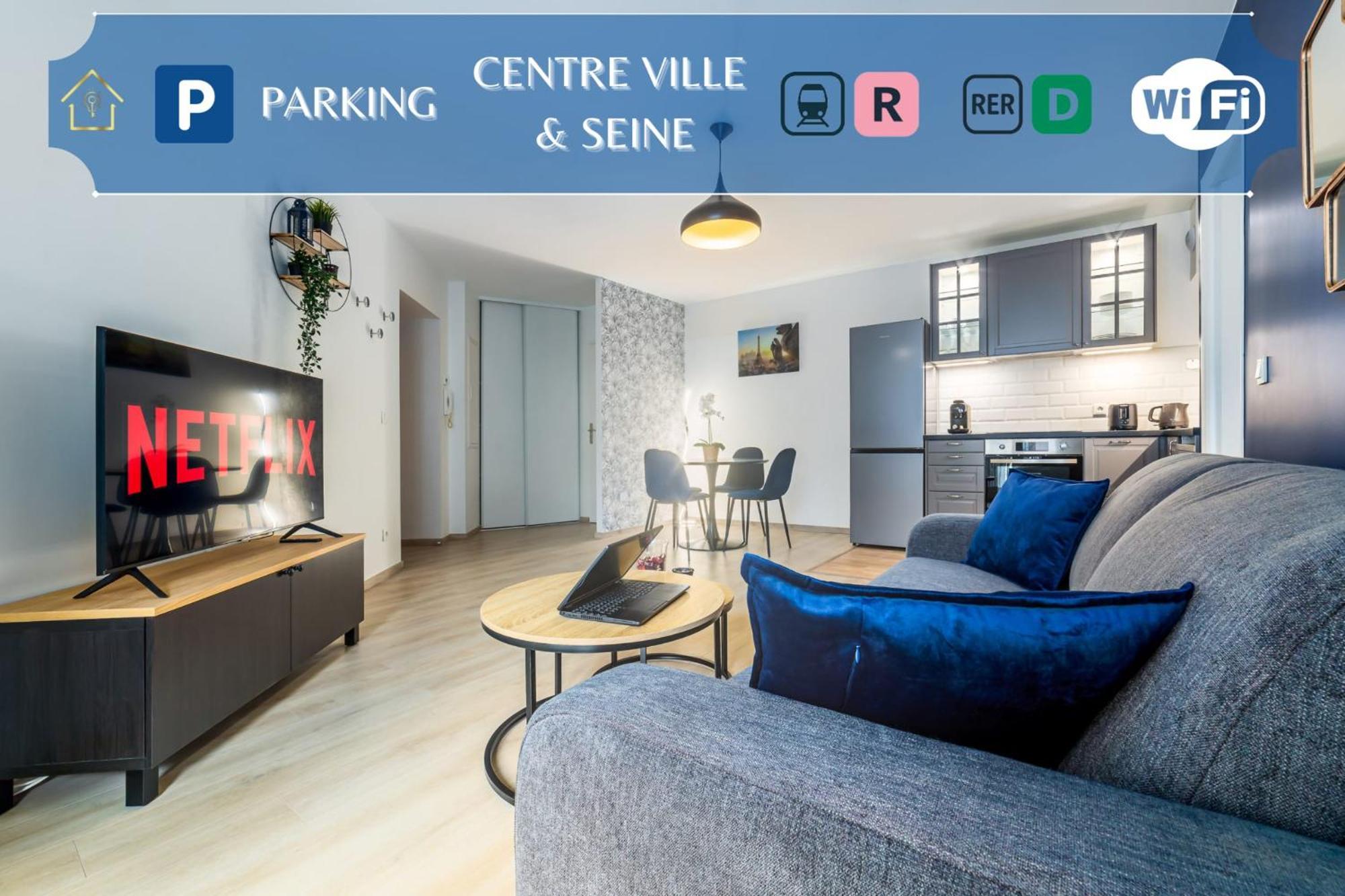 Appartement L'Ilot Bleu Paradis Мелён Экстерьер фото